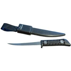 VTG Camillus Outdoorsman Fillet Knife Black Handle w/Sheath Outdoor Gear 1990s